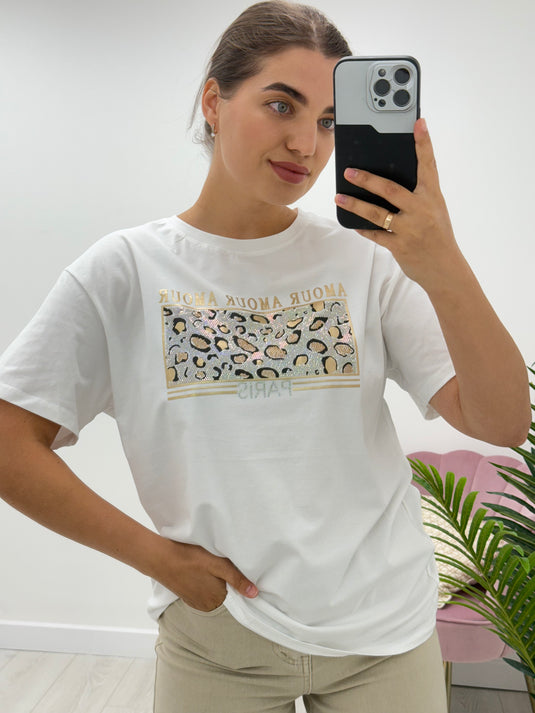 Amour Leopard T-Shirt