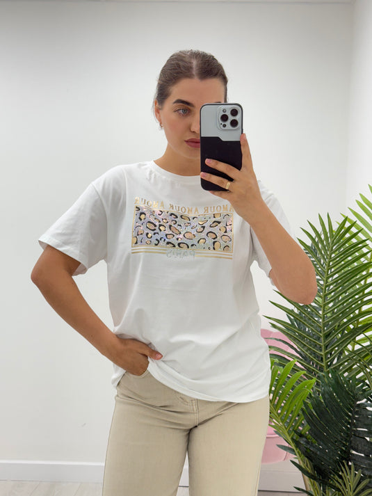 Amour Leopard T-Shirt