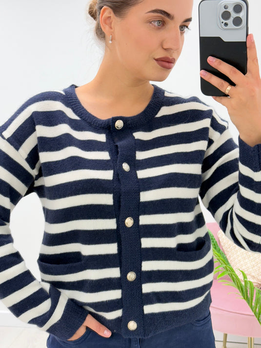 Sydney Stripe Knit Cardigan