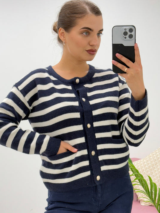 Sydney Stripe Knit Cardigan