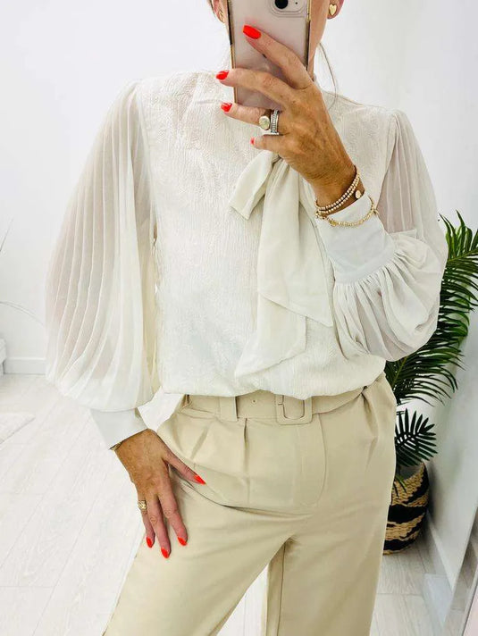 Brianna Blouse in Beige