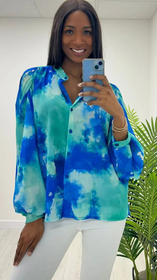 Kelly Printed Blouse