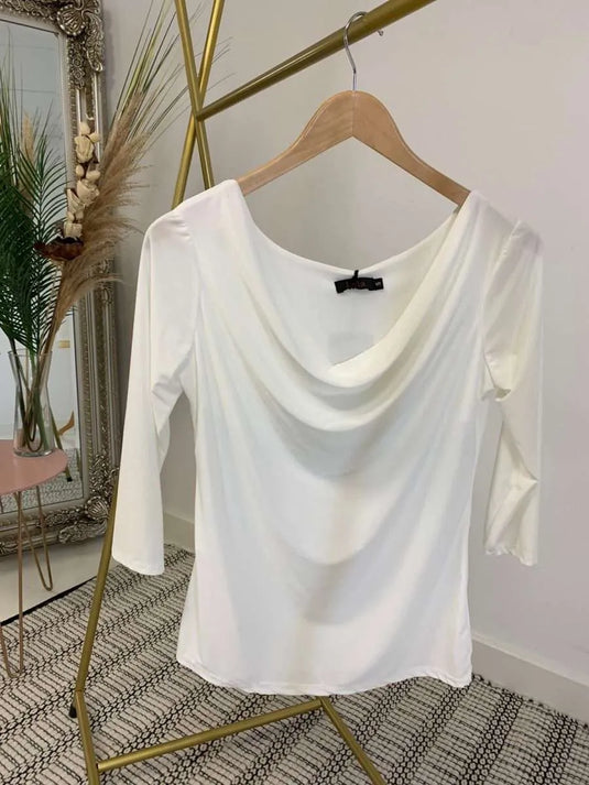 Sadie Slinky Cowlneck Top