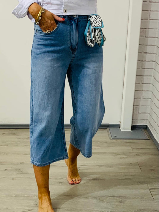 Cropped Melly & Co Loose Fit Denim