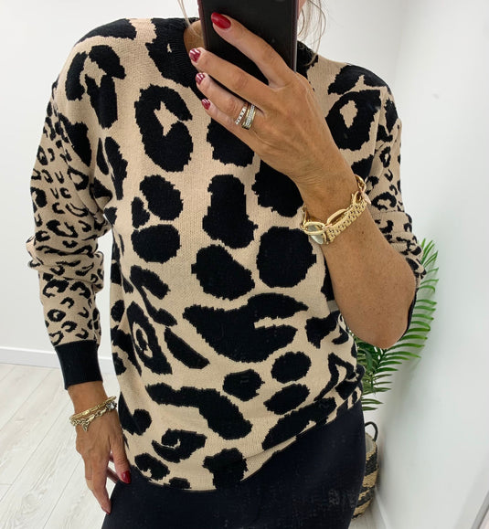 Leopard Print Knit