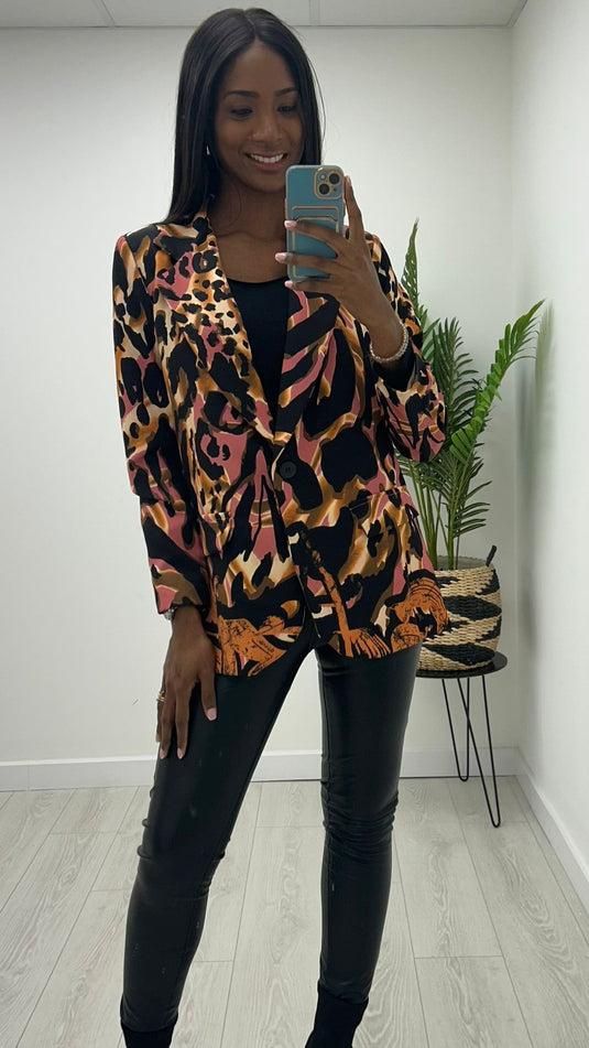 Abigail Printed Blazer