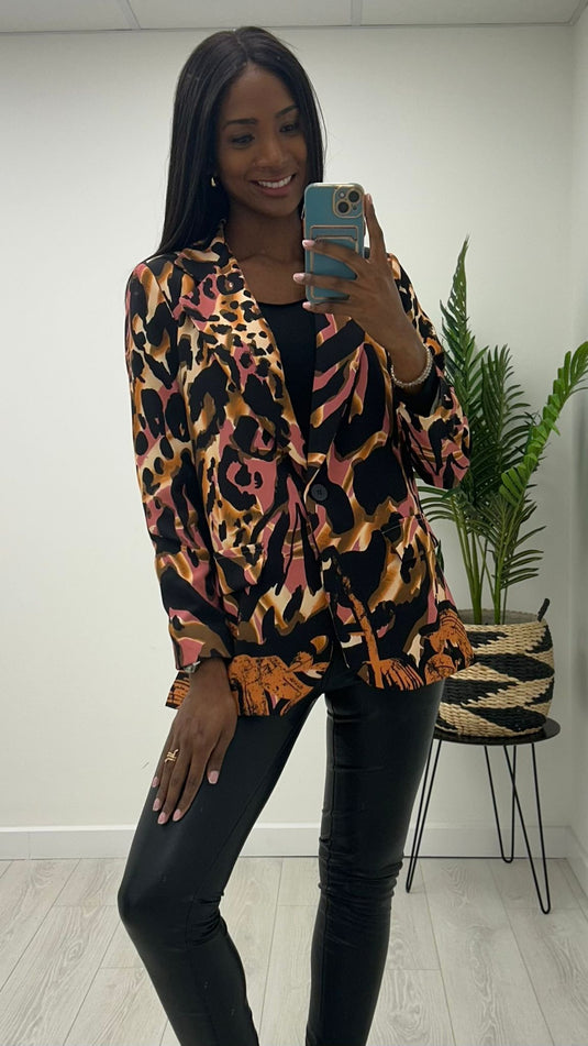 Abigail Printed Blazer