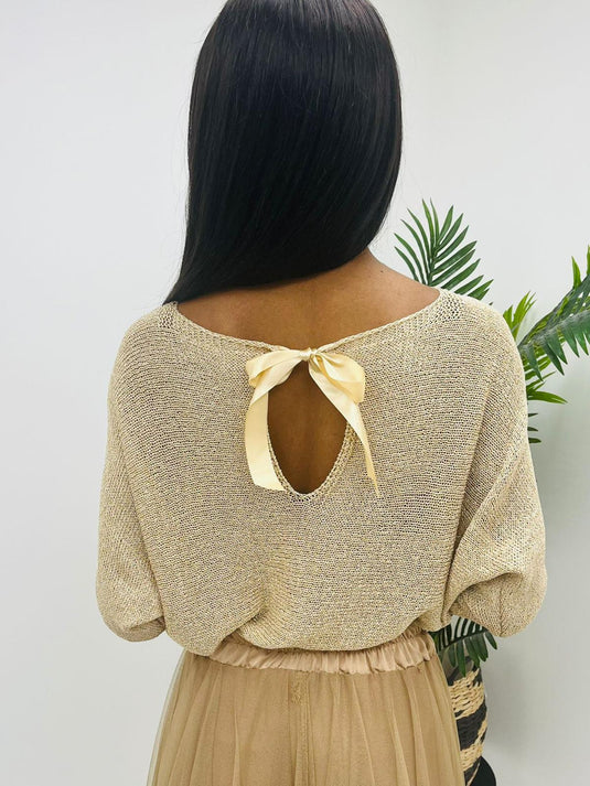 Tina Bow Back Knit