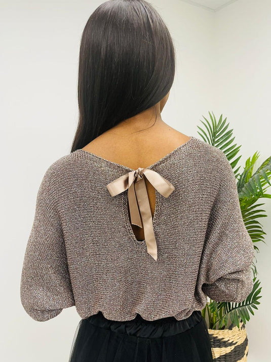 Tina Bow Back Knit