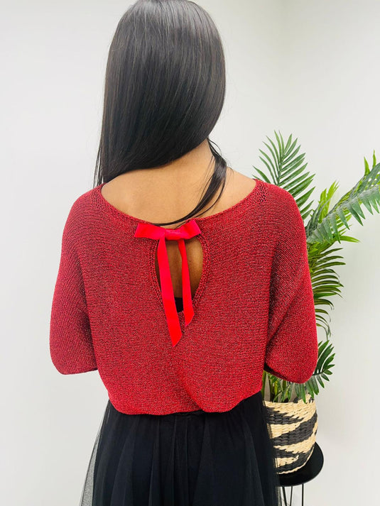 Tina Bow Back Knit