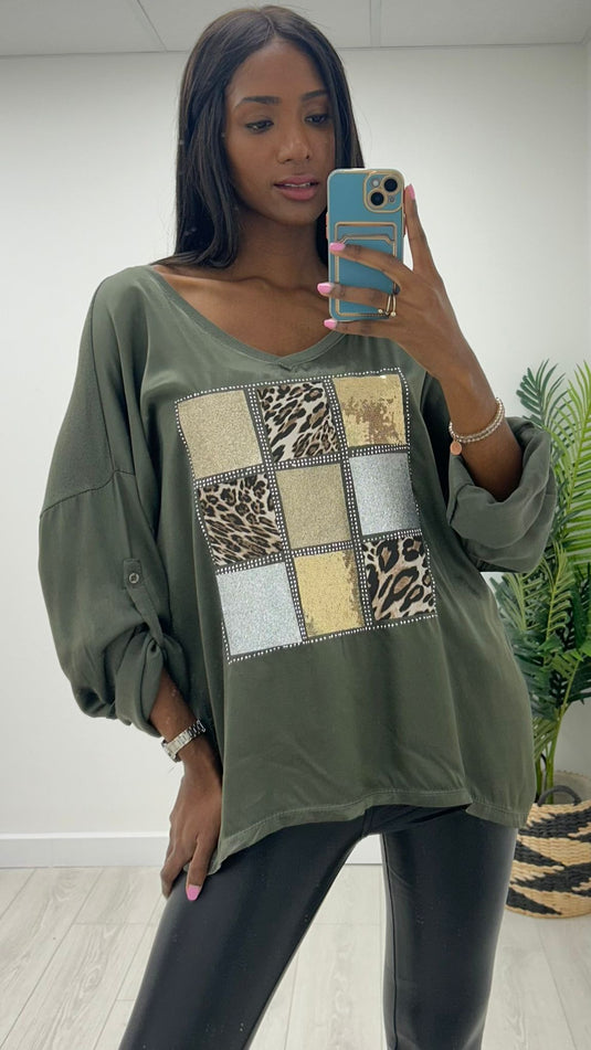 Jasmine Leopard Top