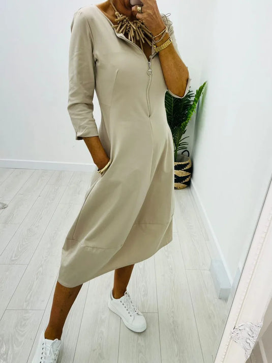 Zaria Zip Dress